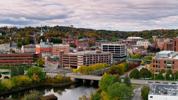 City view representing digital forensic consulting in Bangor, Maine