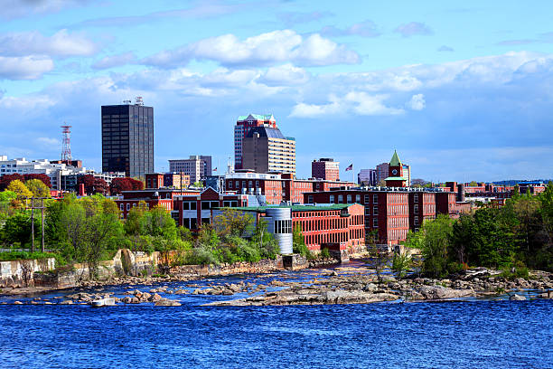 City view representing digital forensic consulting in Manchester, New Hampshire