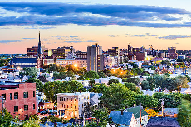 City view representing digital forensic consulting in Portland, Maine