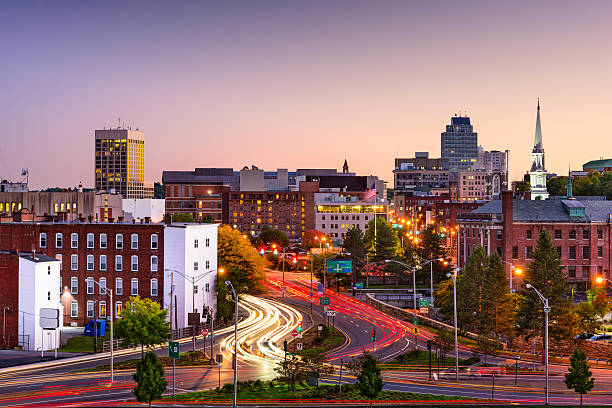 City view representing digital forensic consulting in Worcester, Massachusetts