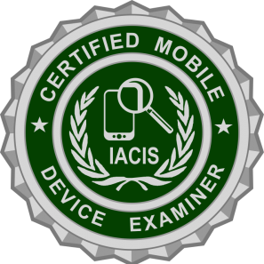 CAWFE certification mark from IACIS